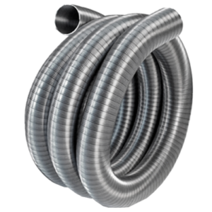 Diam: 300mm Tubo Inox Flexível Parede Dupla 316