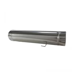 Diam: 300mm Tubo Em Inox Simples Com Registo - 0.50 Mts