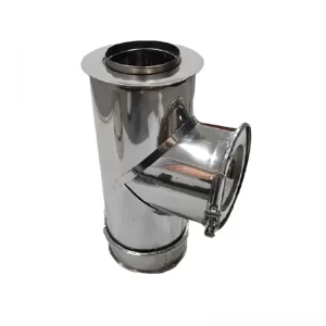 Diam: 200mm-250mm Tê Inox Duplo