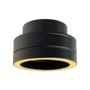 Diam: 150mm-200mm União Inox Simples a Duplo Preto 0.4