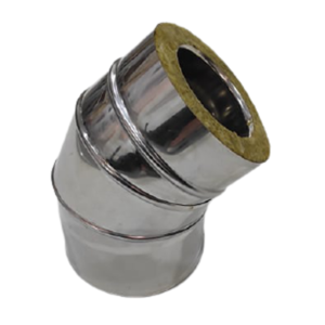 Diam: 200mm-250mm Curva em Inox Duplo TA 45.º