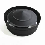 Chapéu Com Aba Preto Fosco